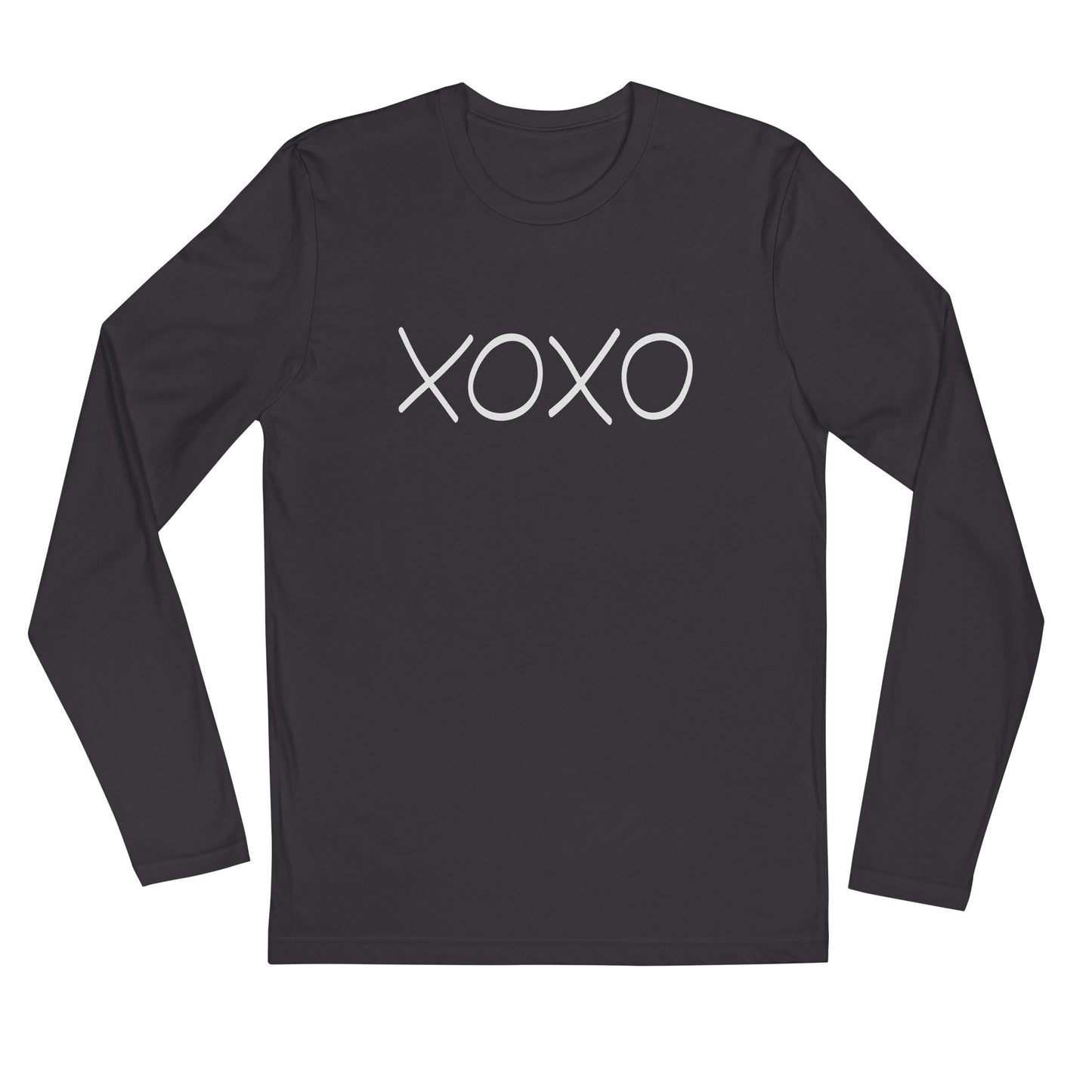 Long Sleeve XOXO Fitted Crew