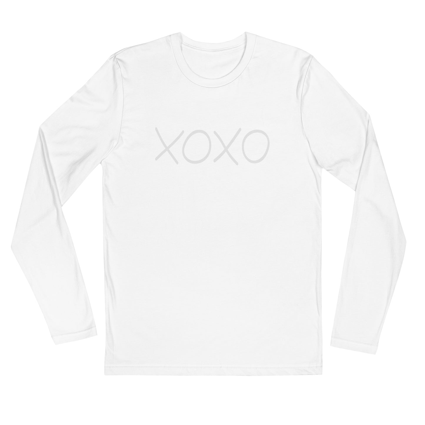 Long Sleeve XOXO Fitted Crew