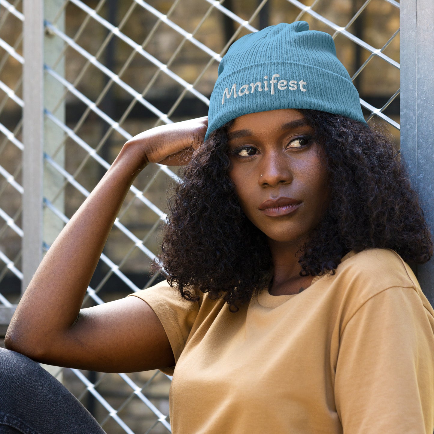 Organic Manifest ribbed beanie