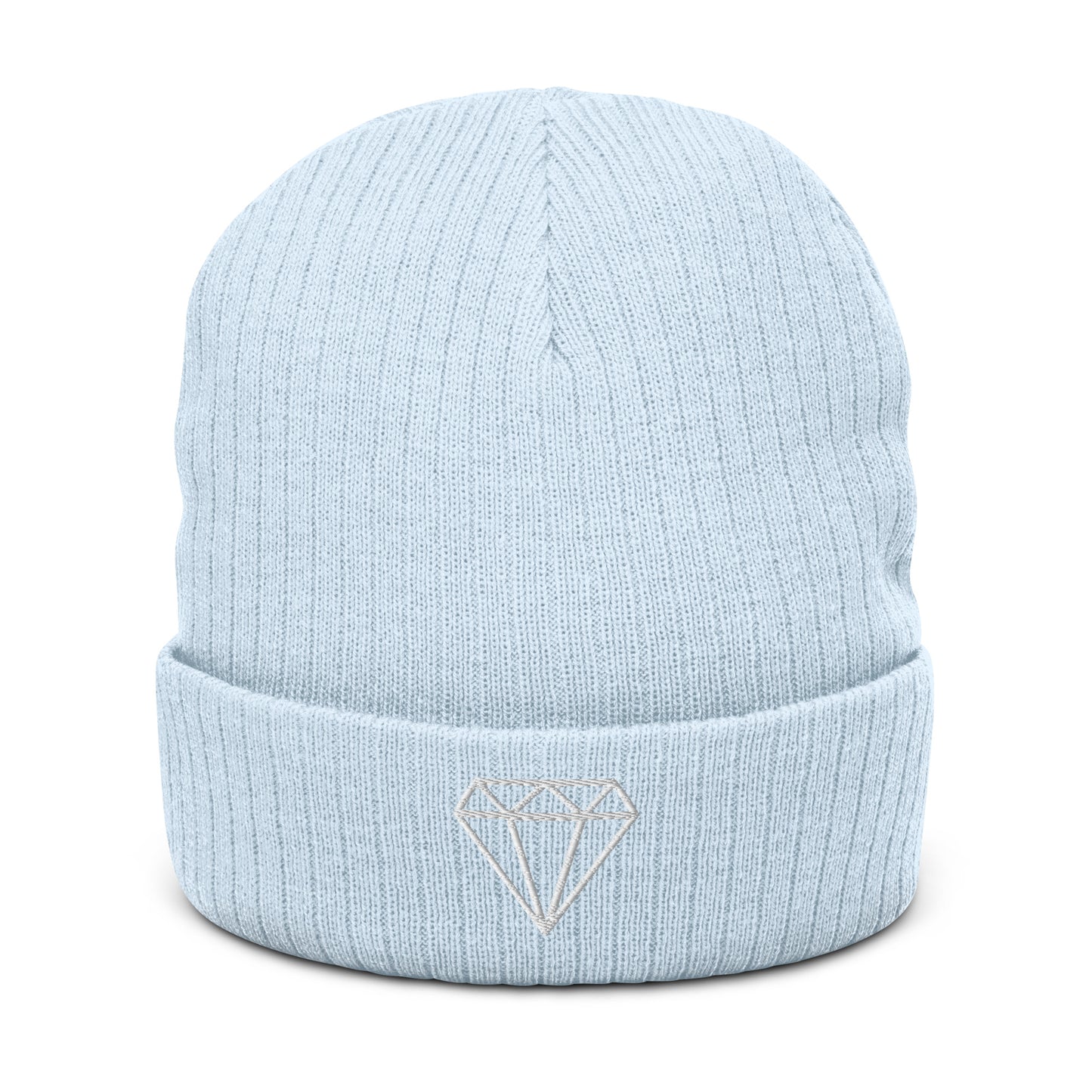 Ribbed knit DIAMOND beanie