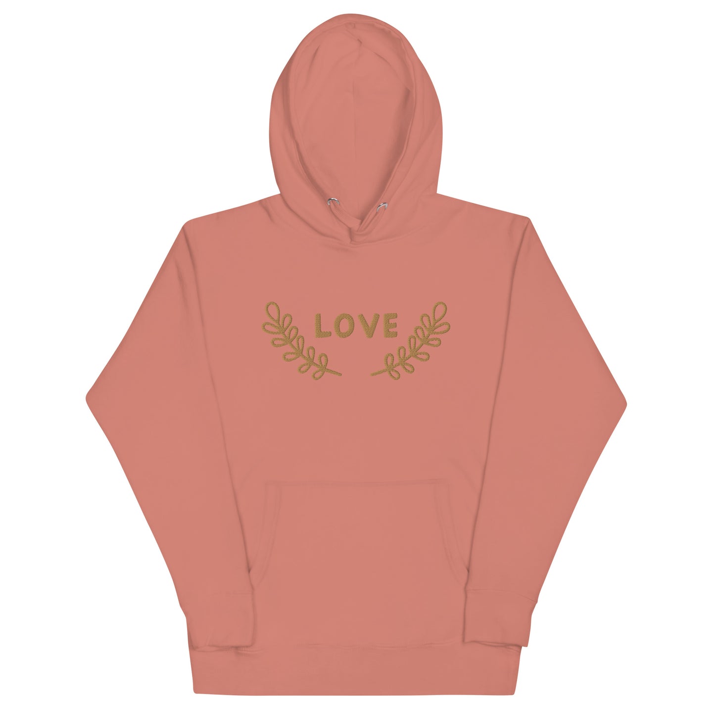 Unisex Love Branch Embroidered Hoodie