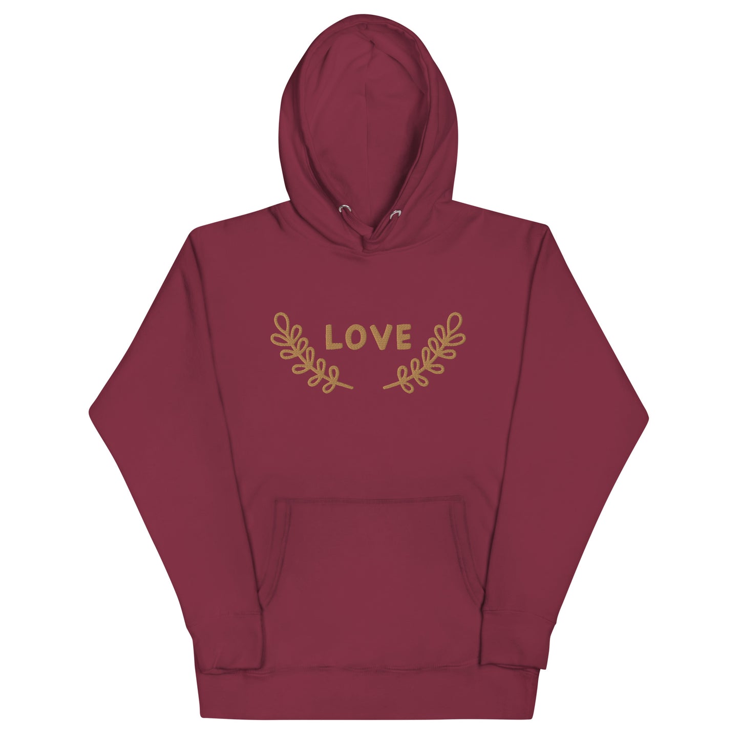 Unisex Love Branch Embroidered Hoodie