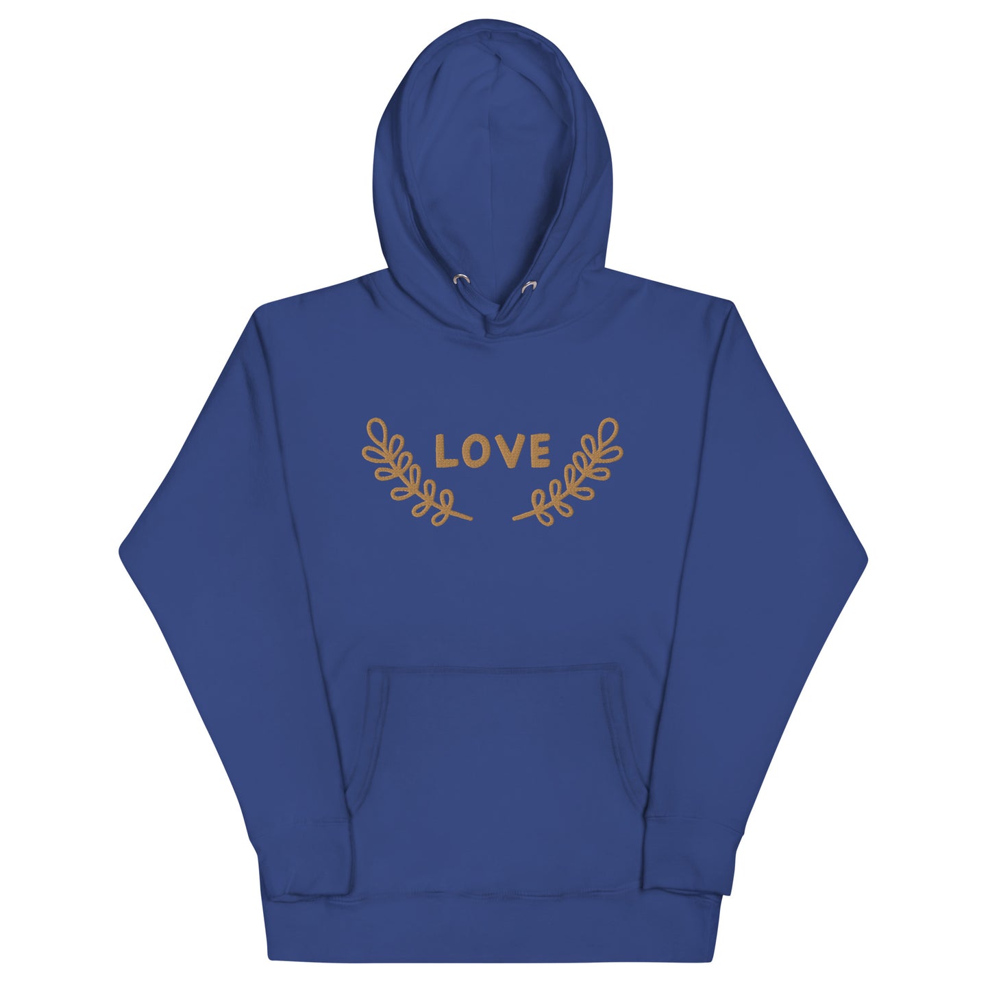 Unisex Love Branch Embroidered Hoodie