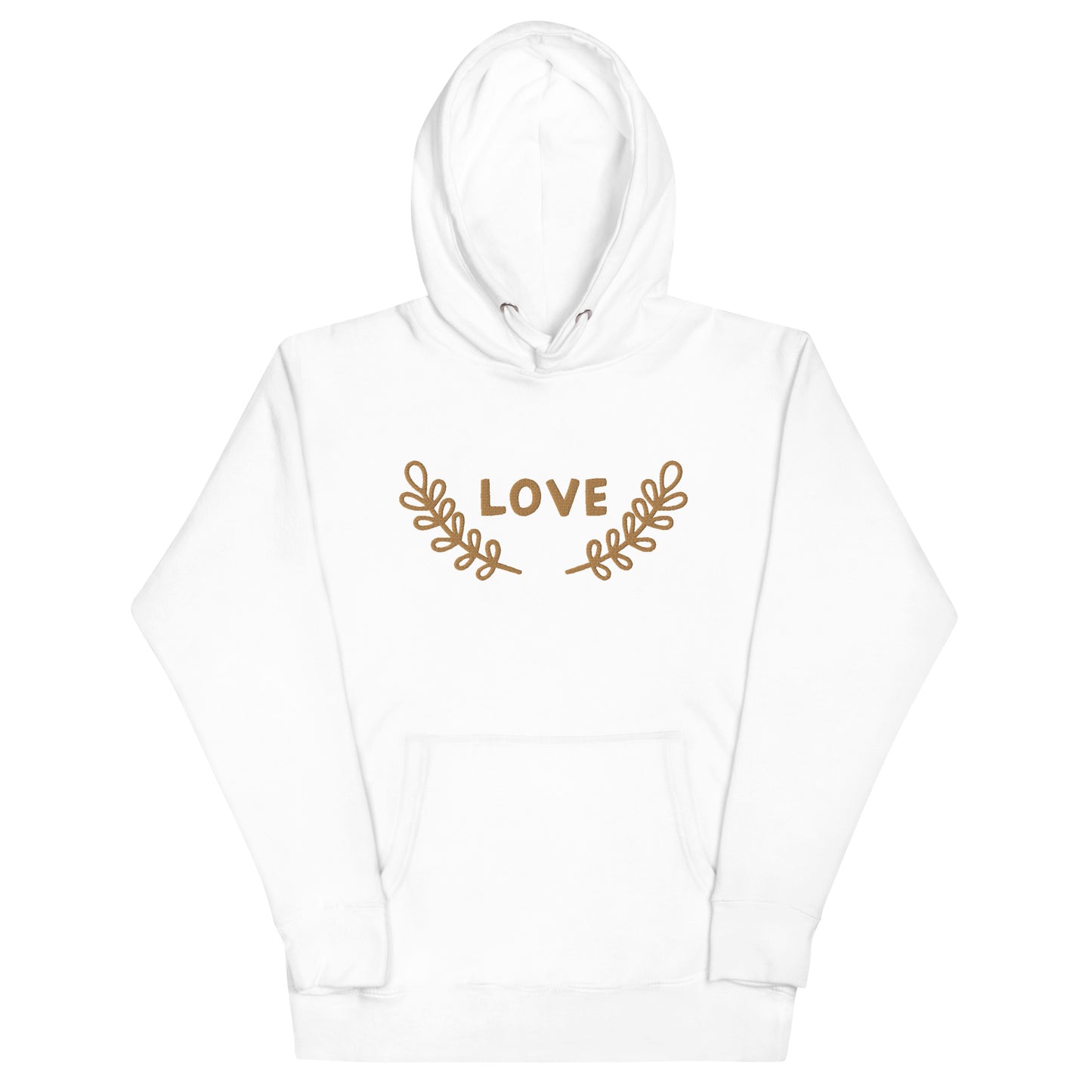 Unisex Love Branch Embroidered Hoodie