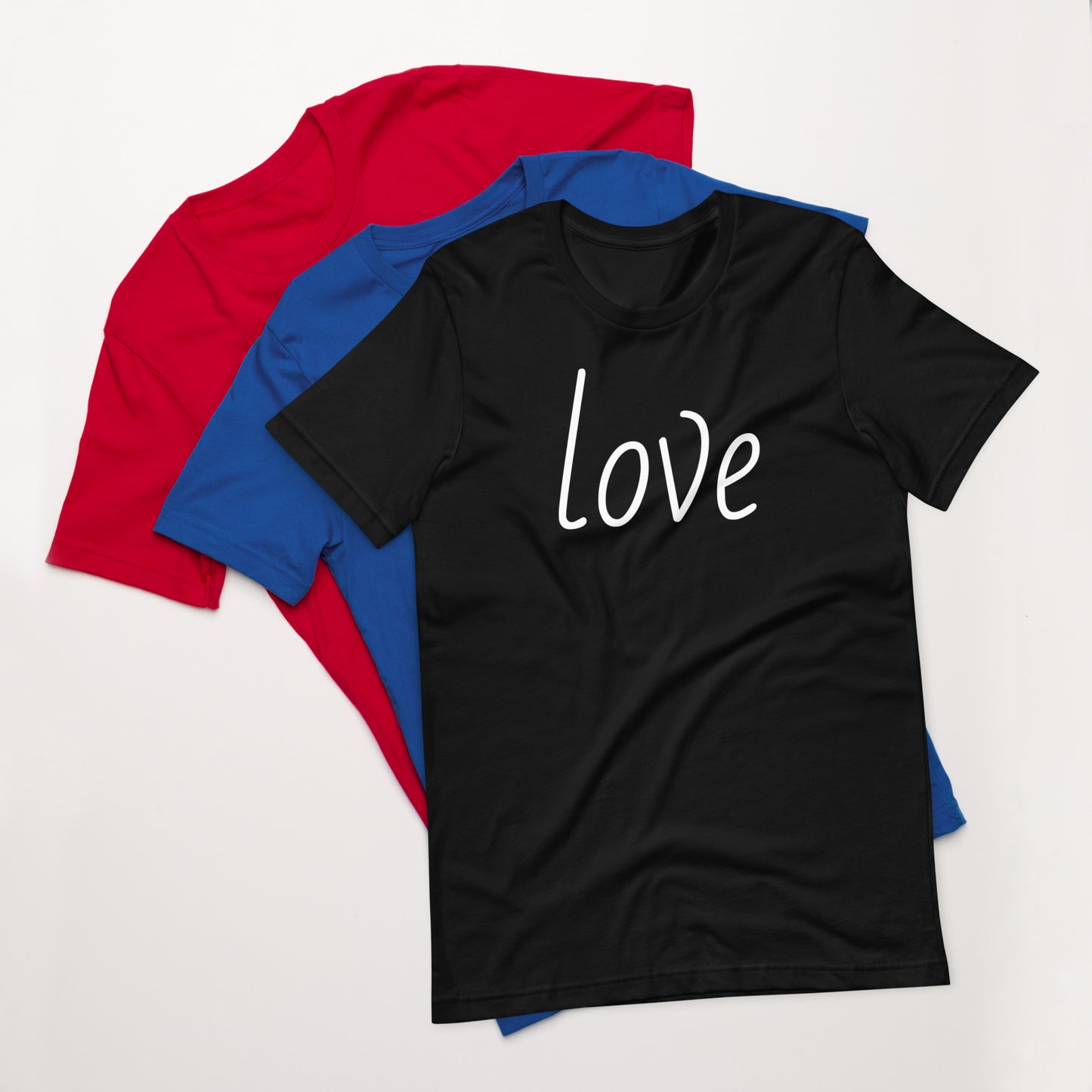 Unisex LOVE is colorful t-shirt