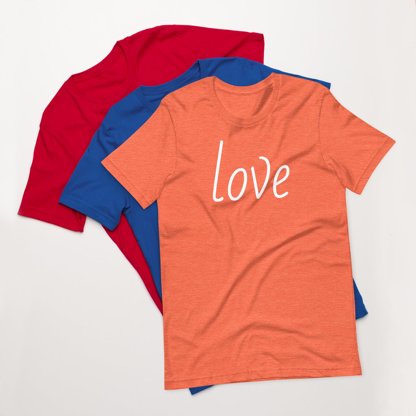 Unisex LOVE is colorful t-shirt