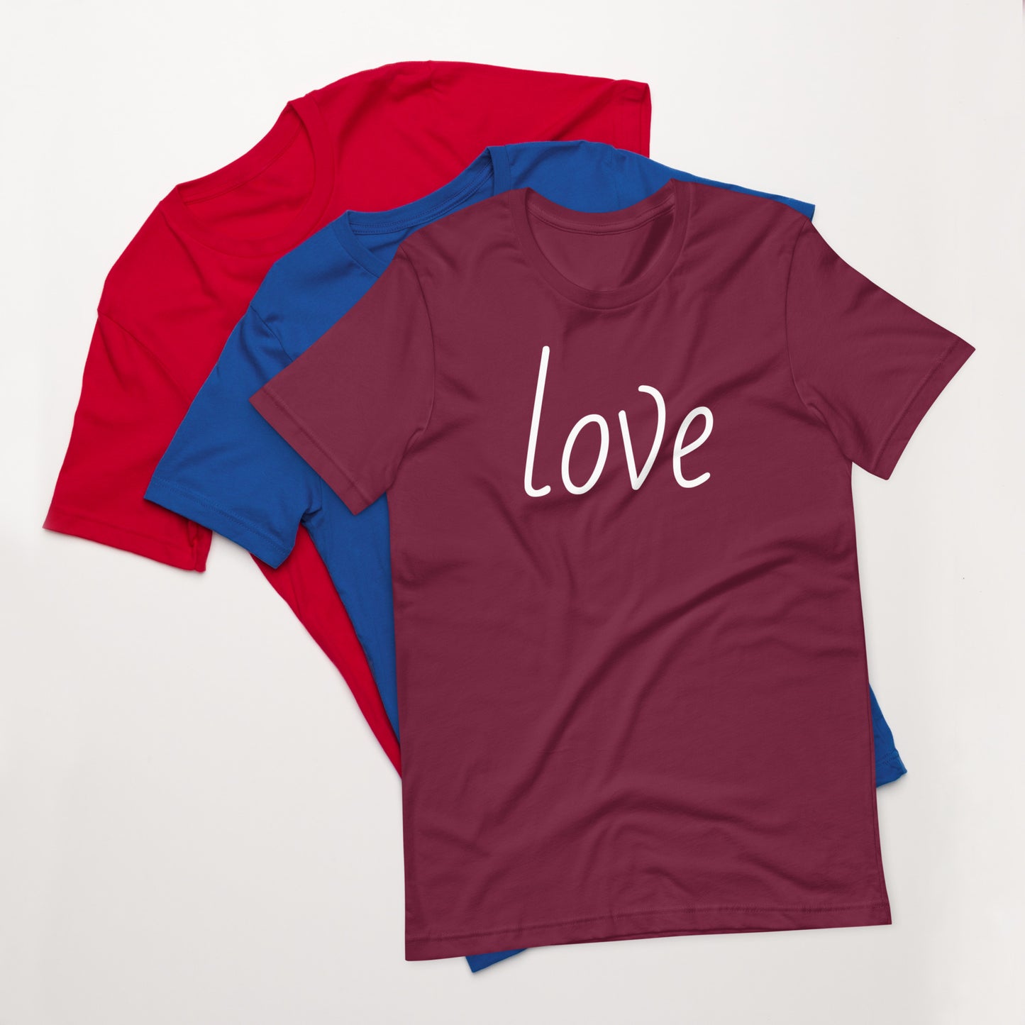 Unisex LOVE is colorful t-shirt