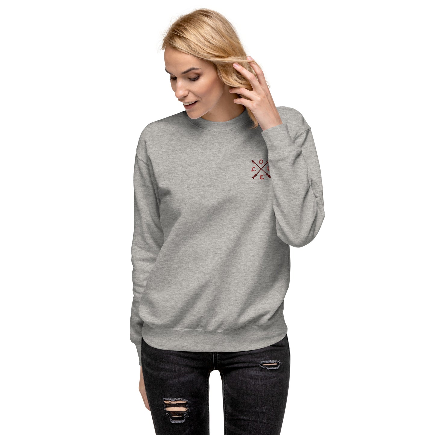 Unisex Premium LOVE line Sweatshirt