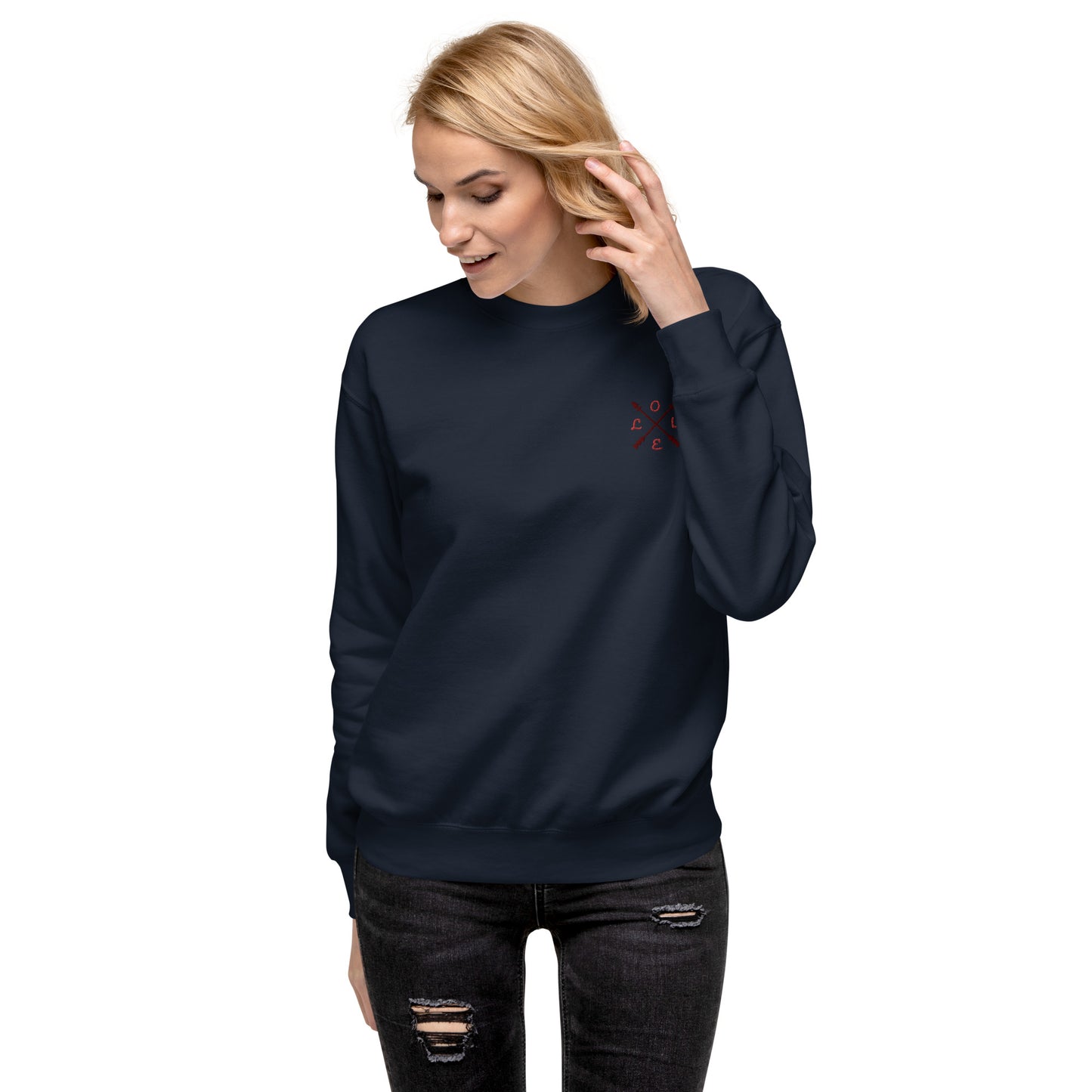 Unisex Premium LOVE line Sweatshirt