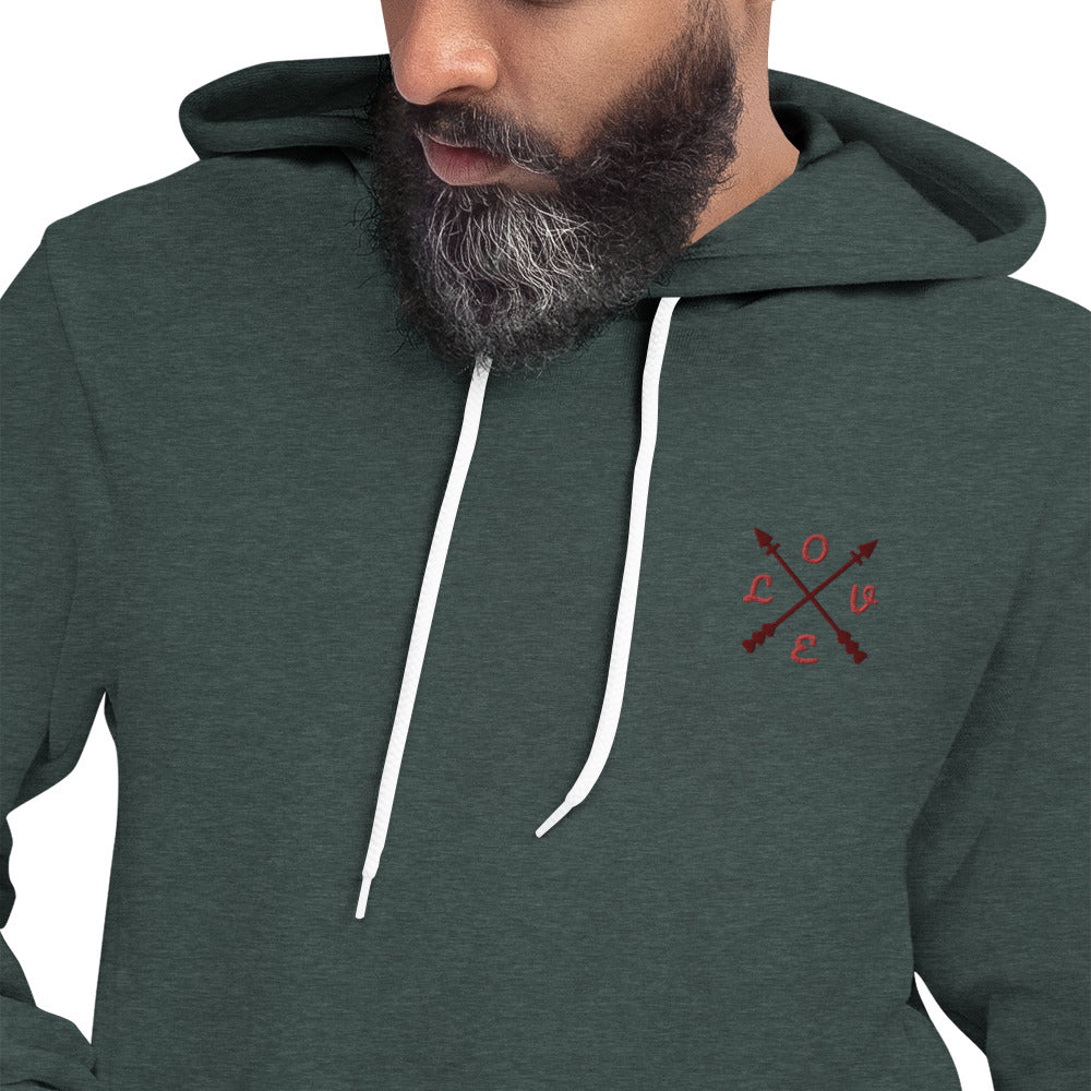 Unisex LOVE line hoodie